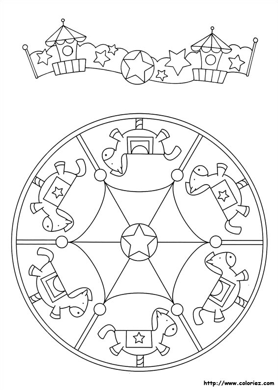 Mandala chevaux de bois