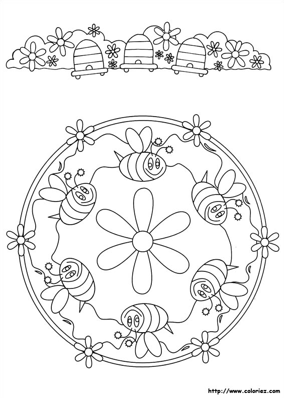 Mandala d'abeilles