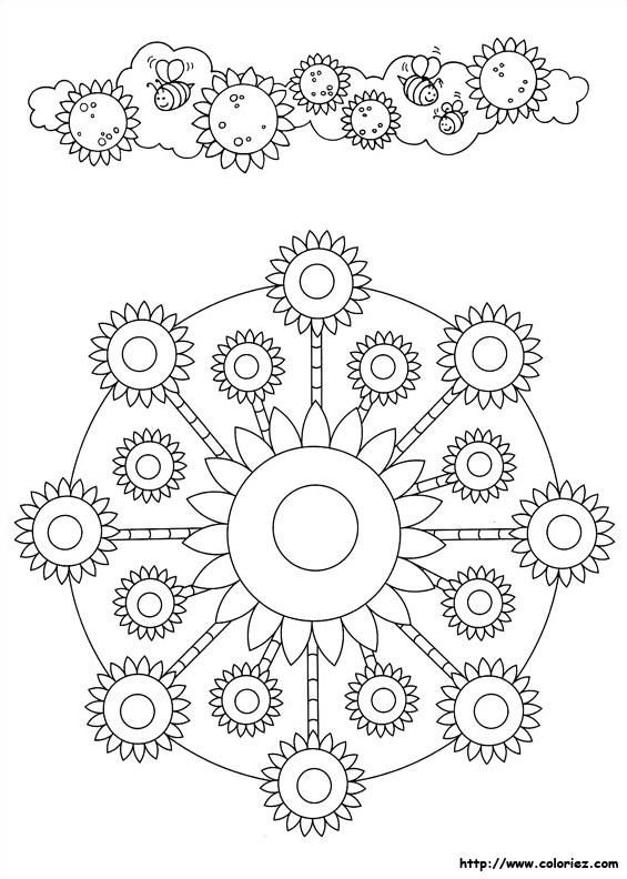 Mandala de tournesol