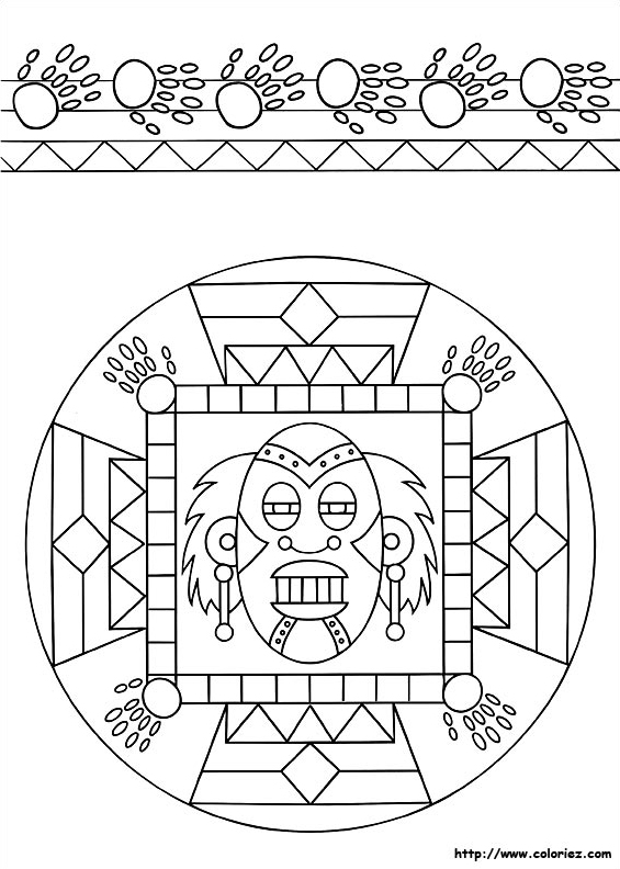 Mandala et frise de la jungle