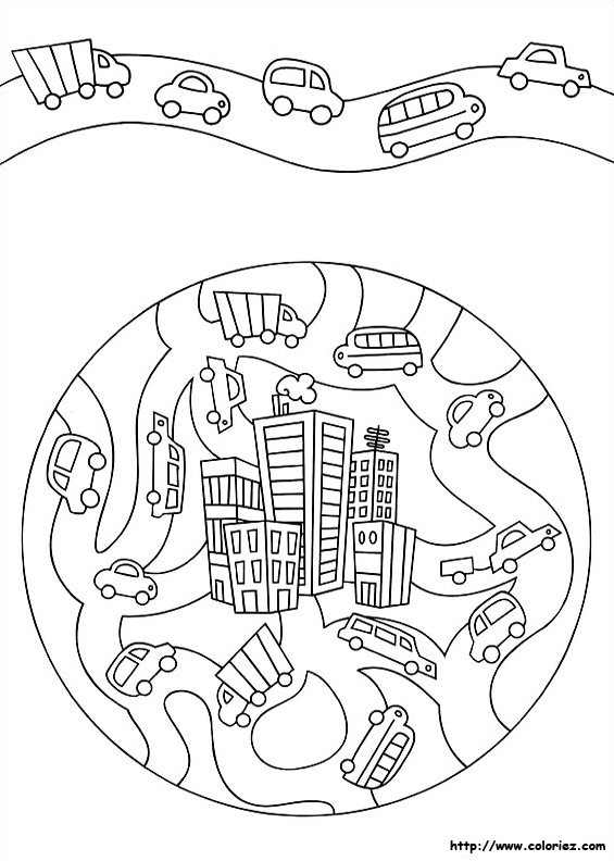 Mandala et frise de la jungle urbaine