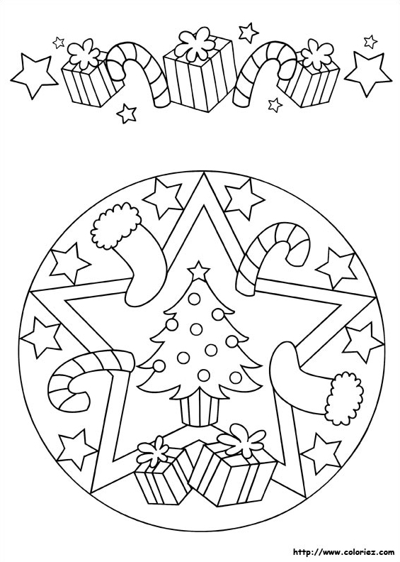 Mandala et frise de Noël