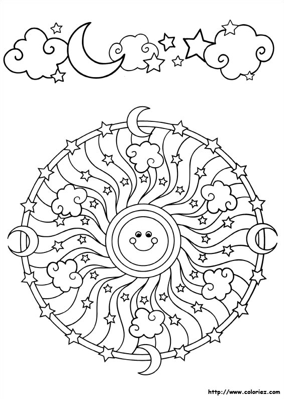 Mandala et frise du soleil