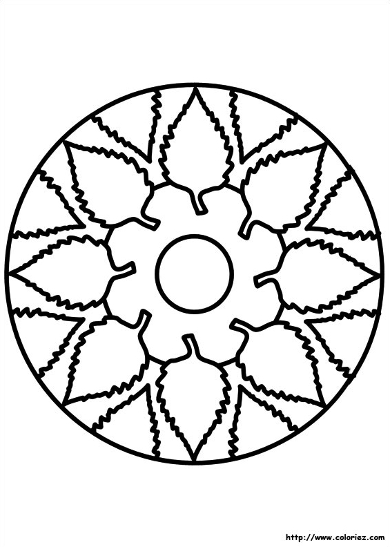 Mandala feuillage