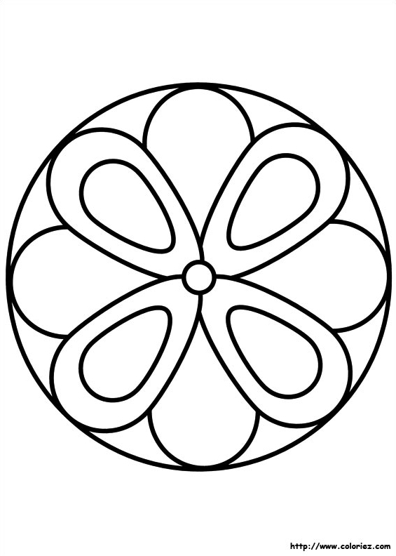 Mandala fleur simple