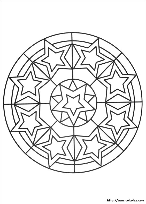 Mandala piste aux étoile