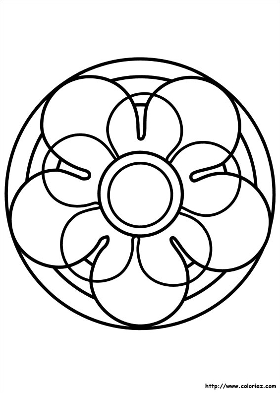 Mandala tulipe simple