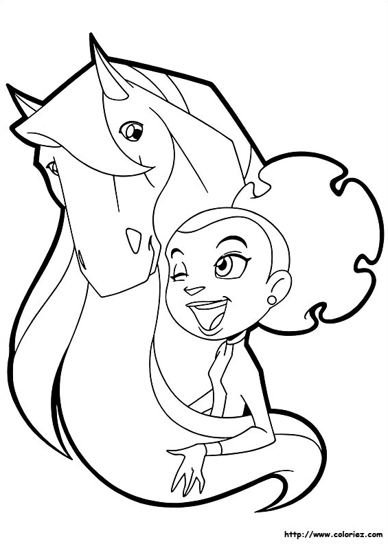 Marie et son cheval Calypso