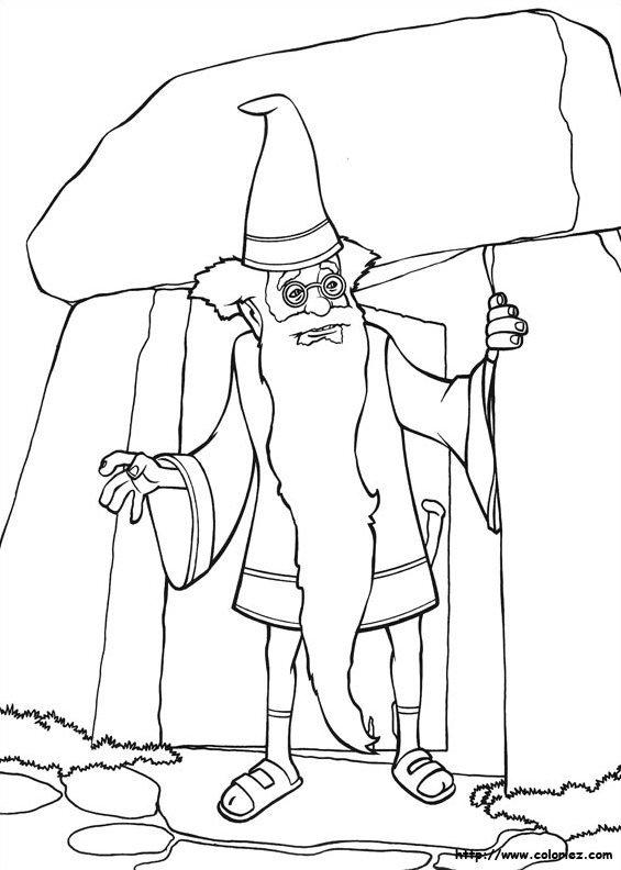 Merlin dans la forêt