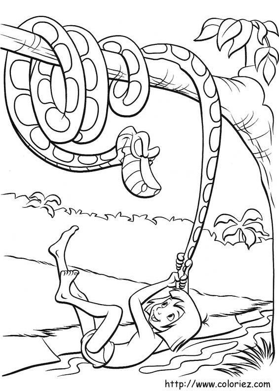Mowgli et Kaa