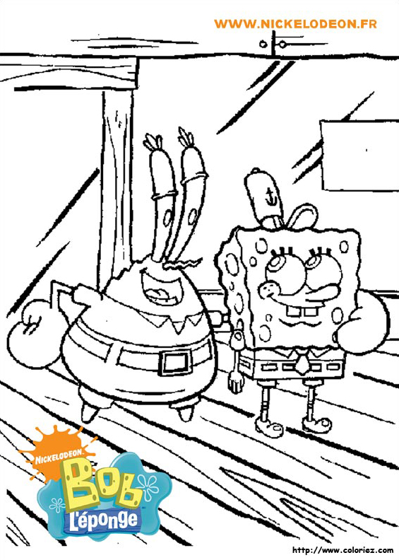 Mr Krabs et Bob l'éponge