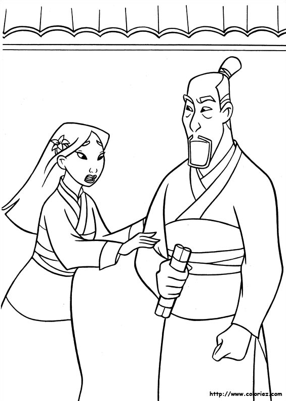 Mulan suppliant son père