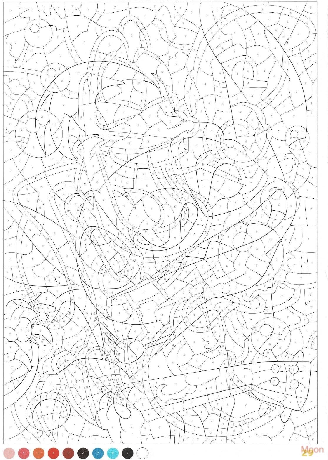 Coloriage mystère Stitch