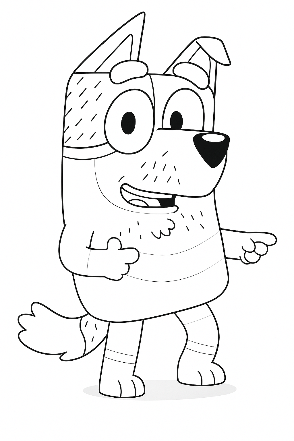Coloriage Oncle Stripe