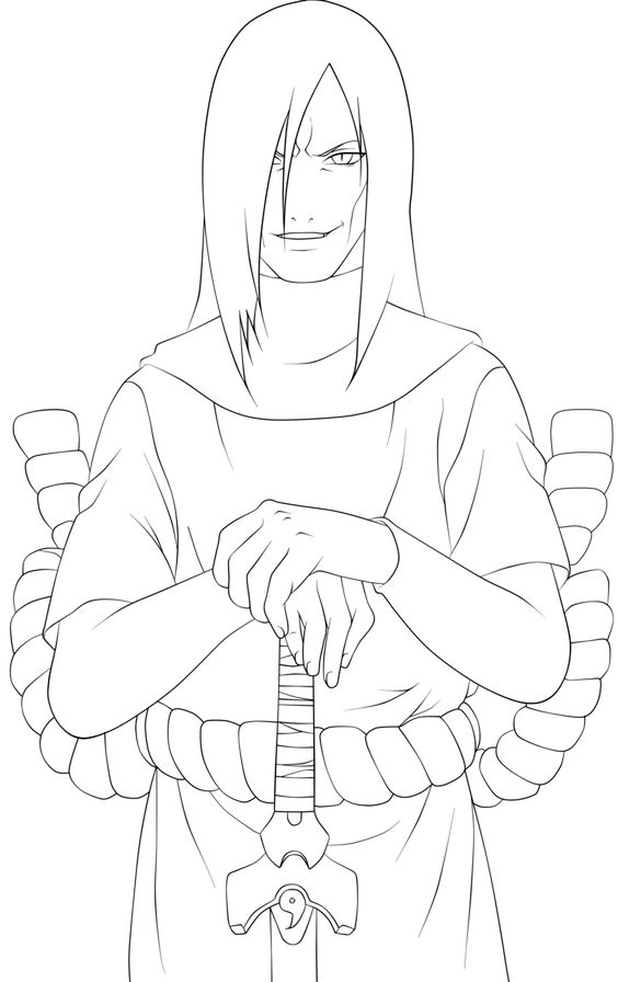 Coloriage Orochimaru