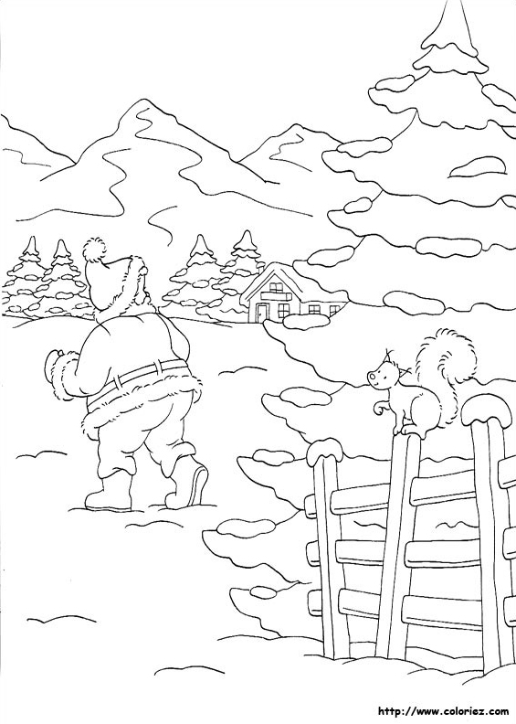 Père Noël dans la neige