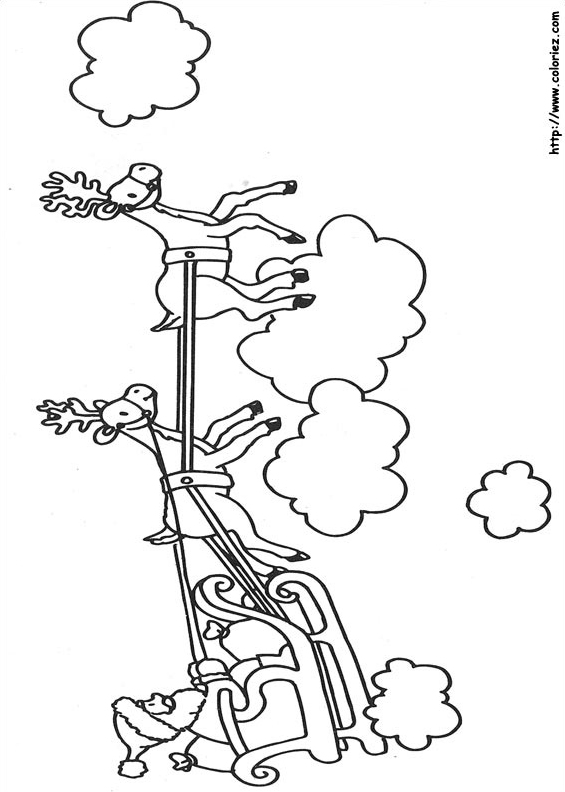 Père noël dans le ciel