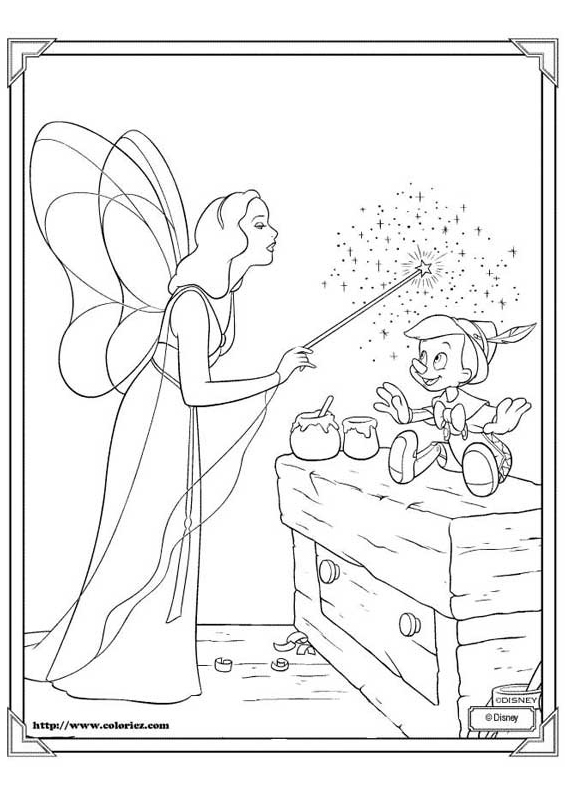 Pinocchio et la fée bleue