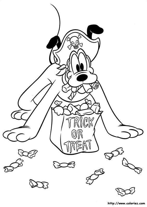 Pluto le pirate d'Halloween