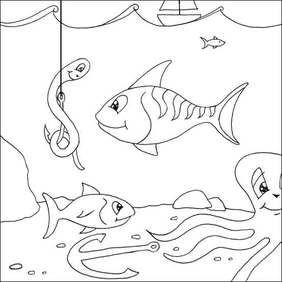 Coloriage Poissons 15
