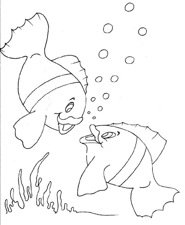 Coloriage Poissons 6