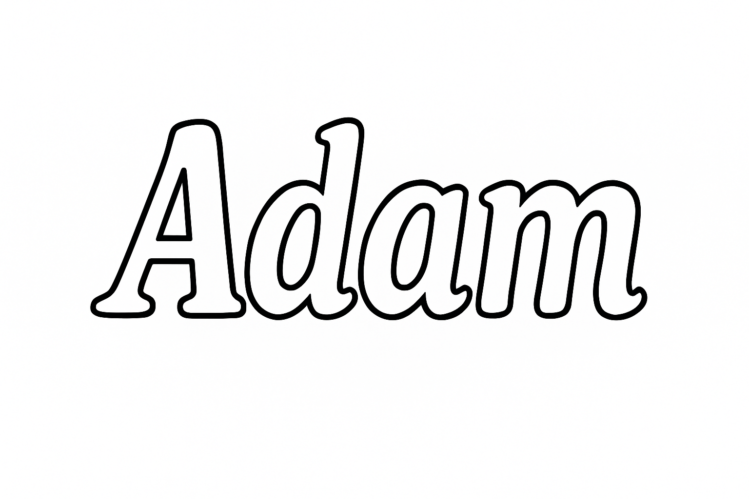 Coloriage Adam