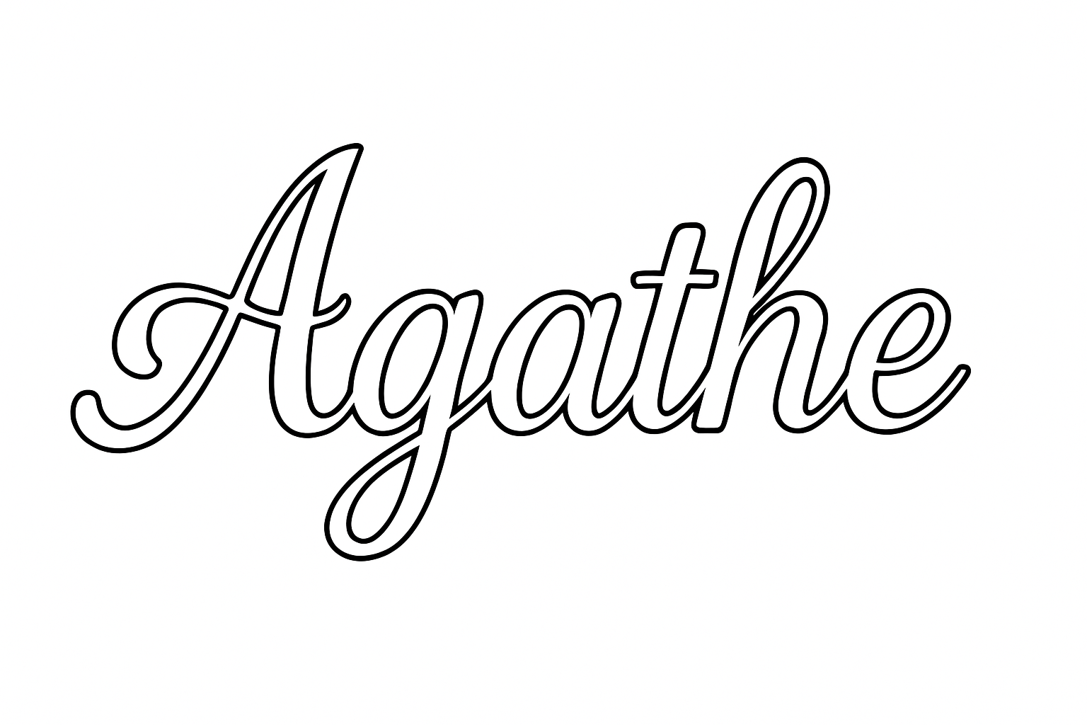 Coloriage Agathe
