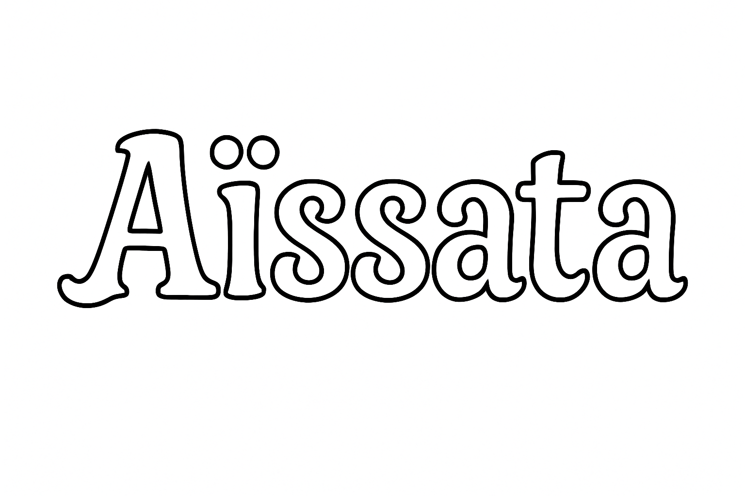 Coloriage Aïssata