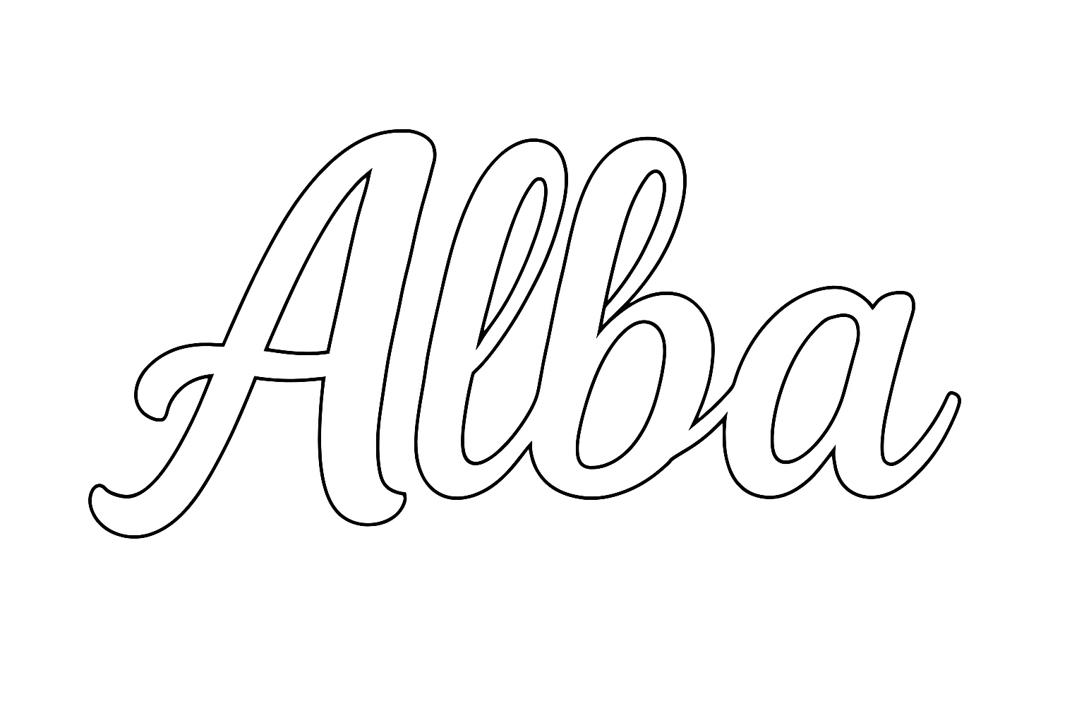 Coloriage Alba