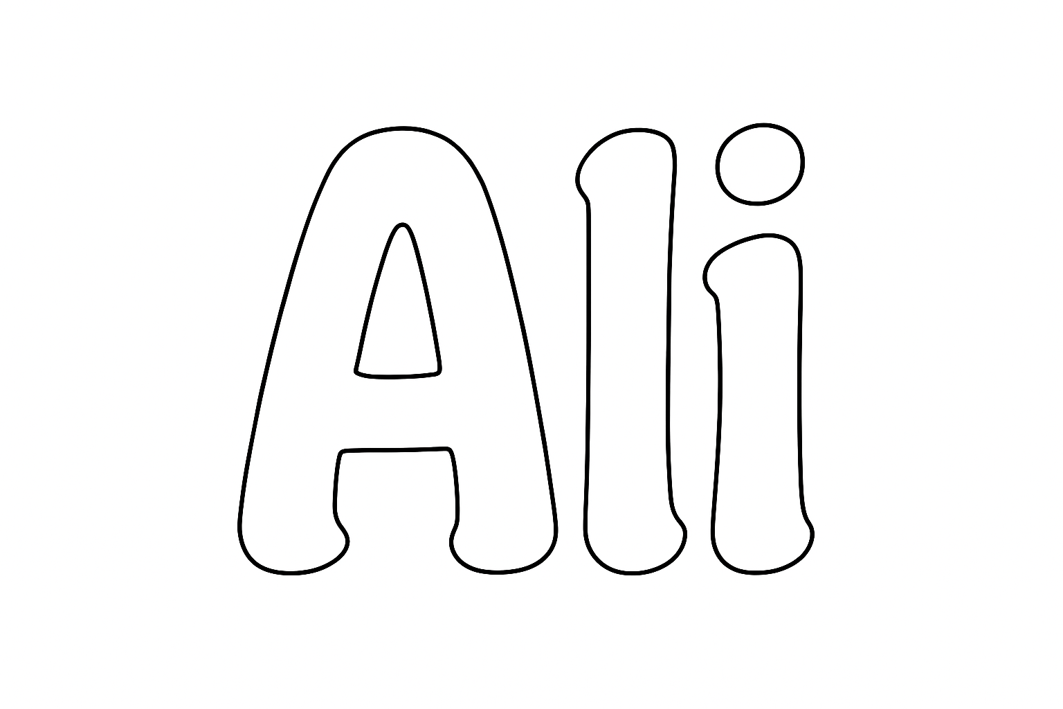 Coloriage Ali