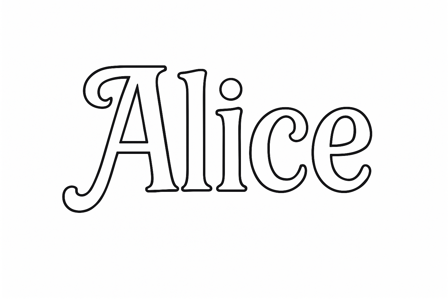 Coloriage Alice