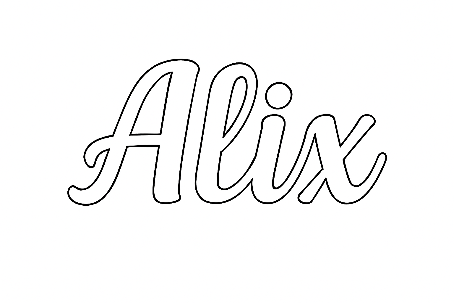 Coloriage Alix