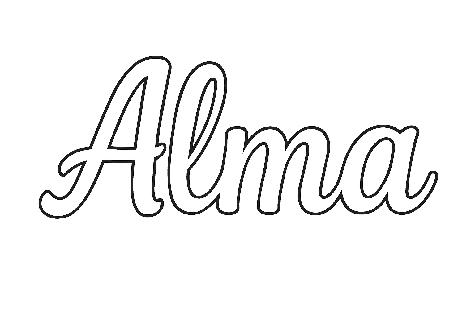 Coloriage Alma