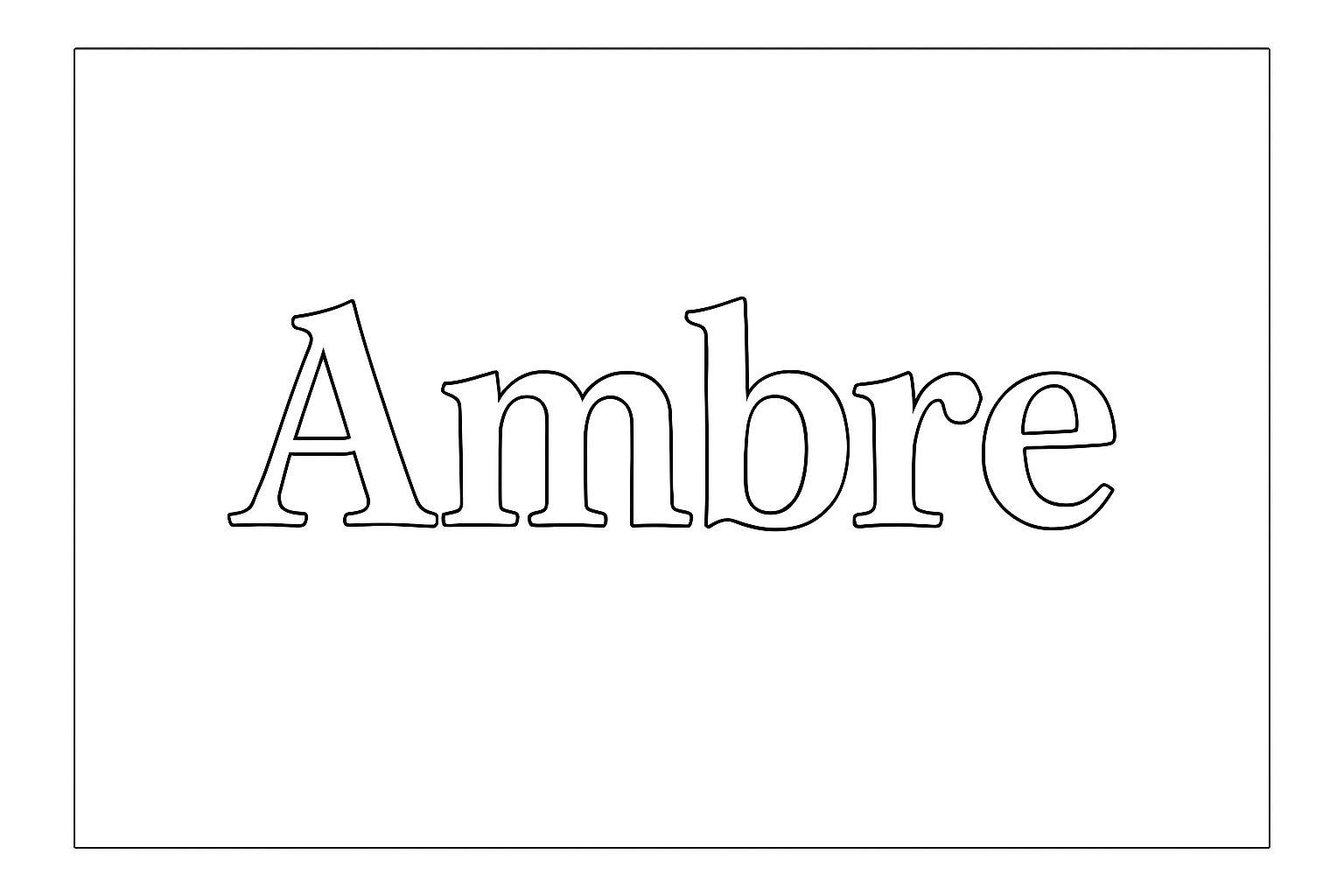 Coloriage Ambre