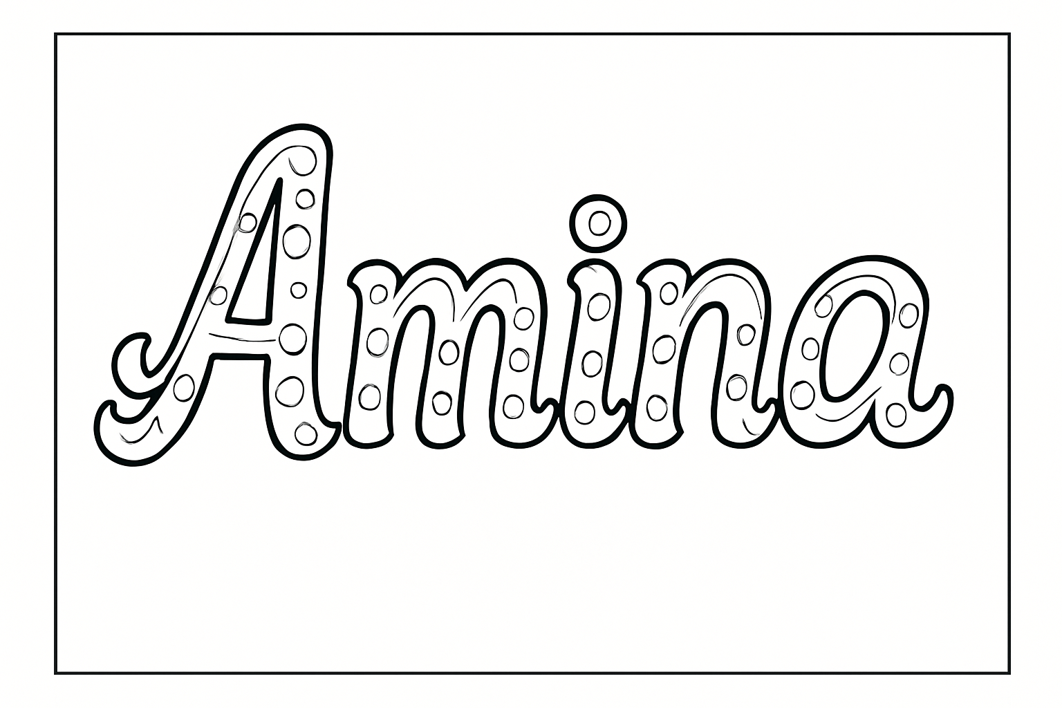 Coloriage Amina