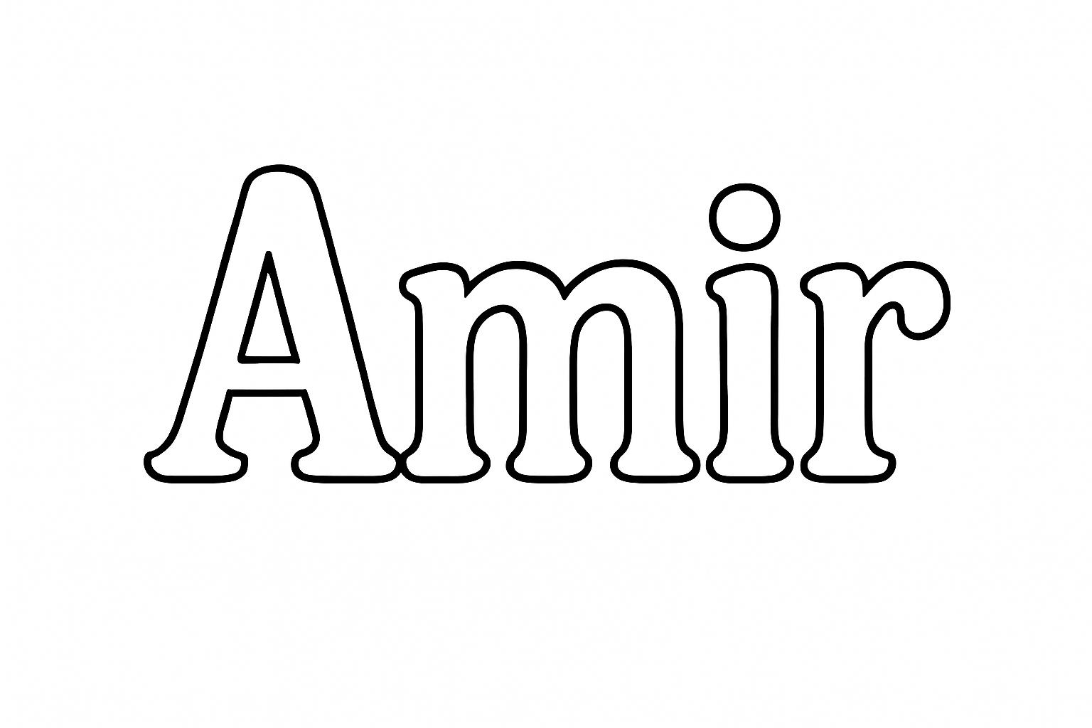 Coloriage Amir