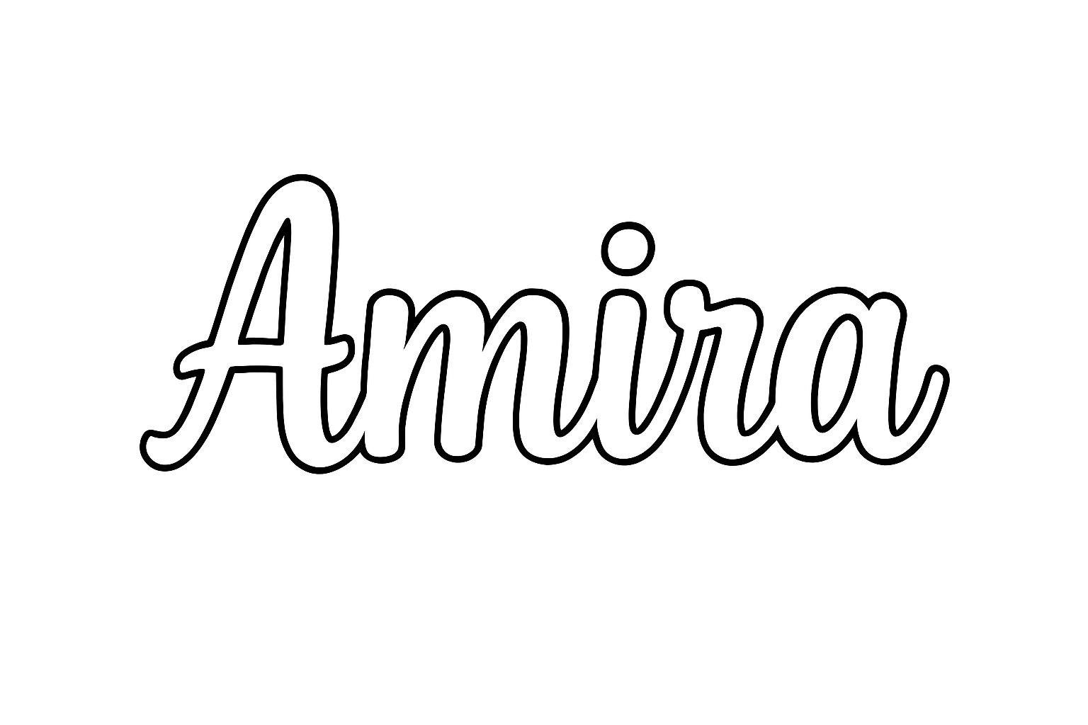 Coloriage Amira