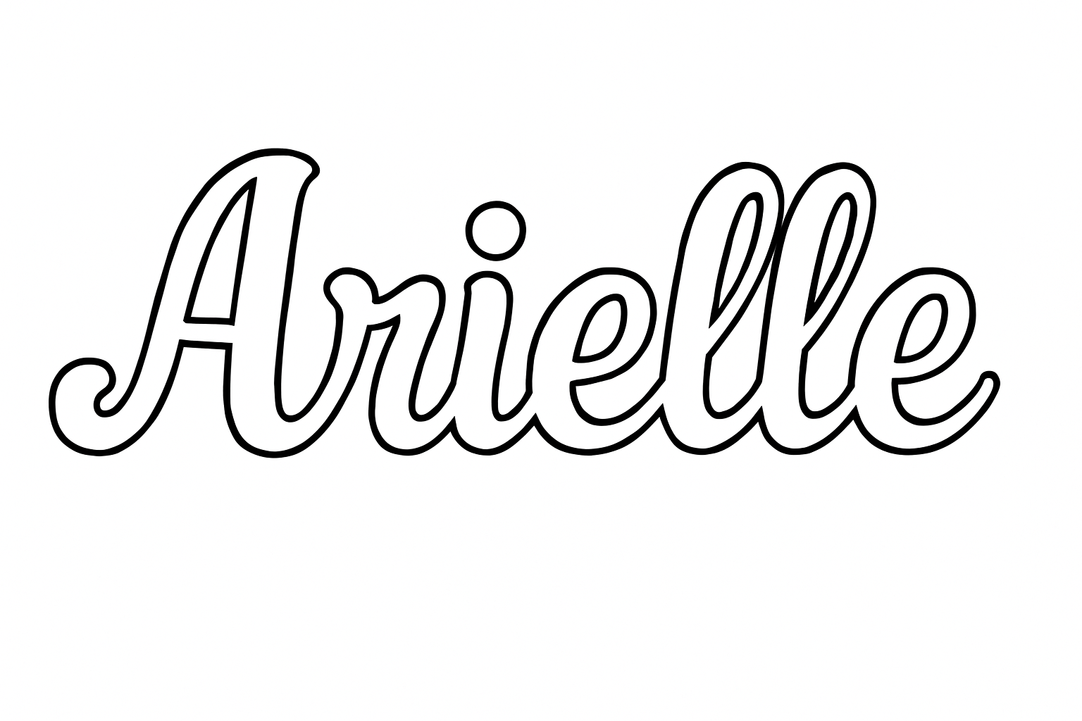 Coloriage Arielle