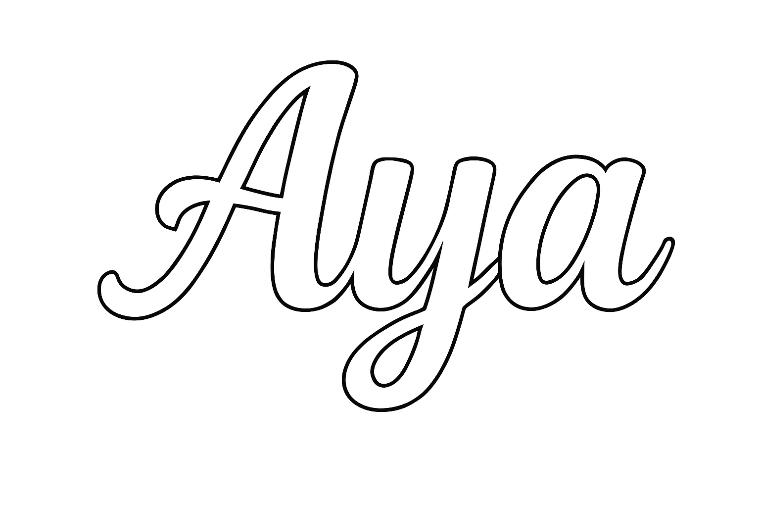 Coloriage Aya
