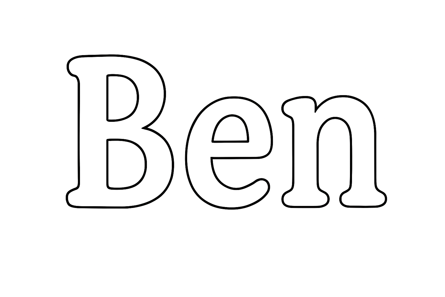 Coloriage Ben