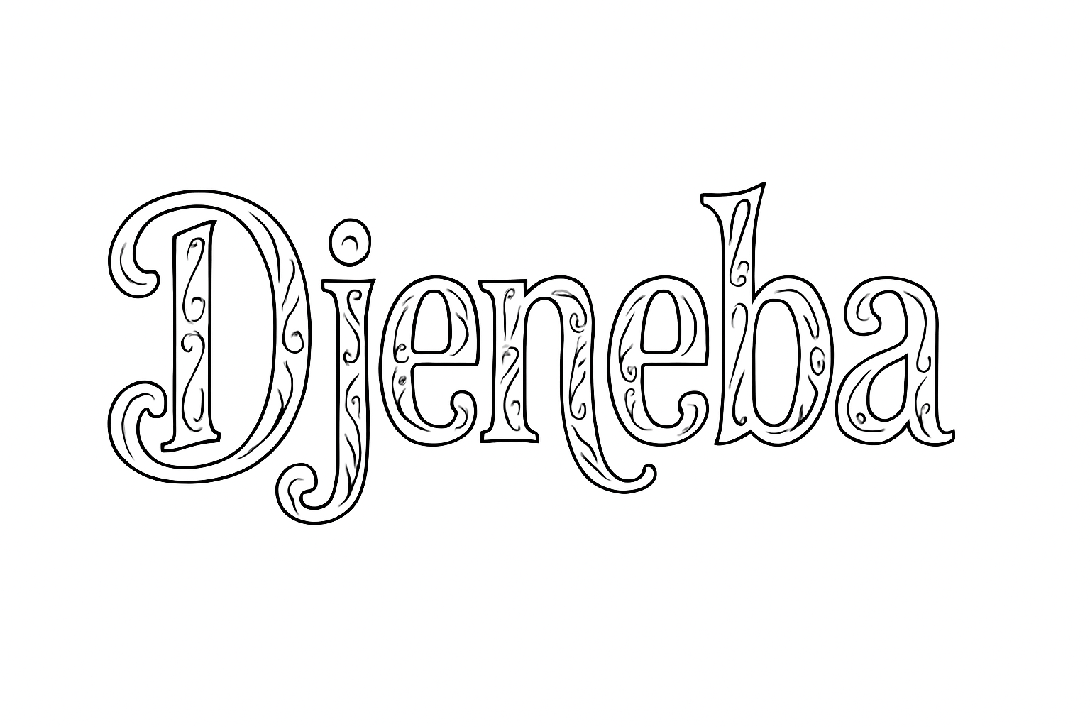 Coloriage Djeneba