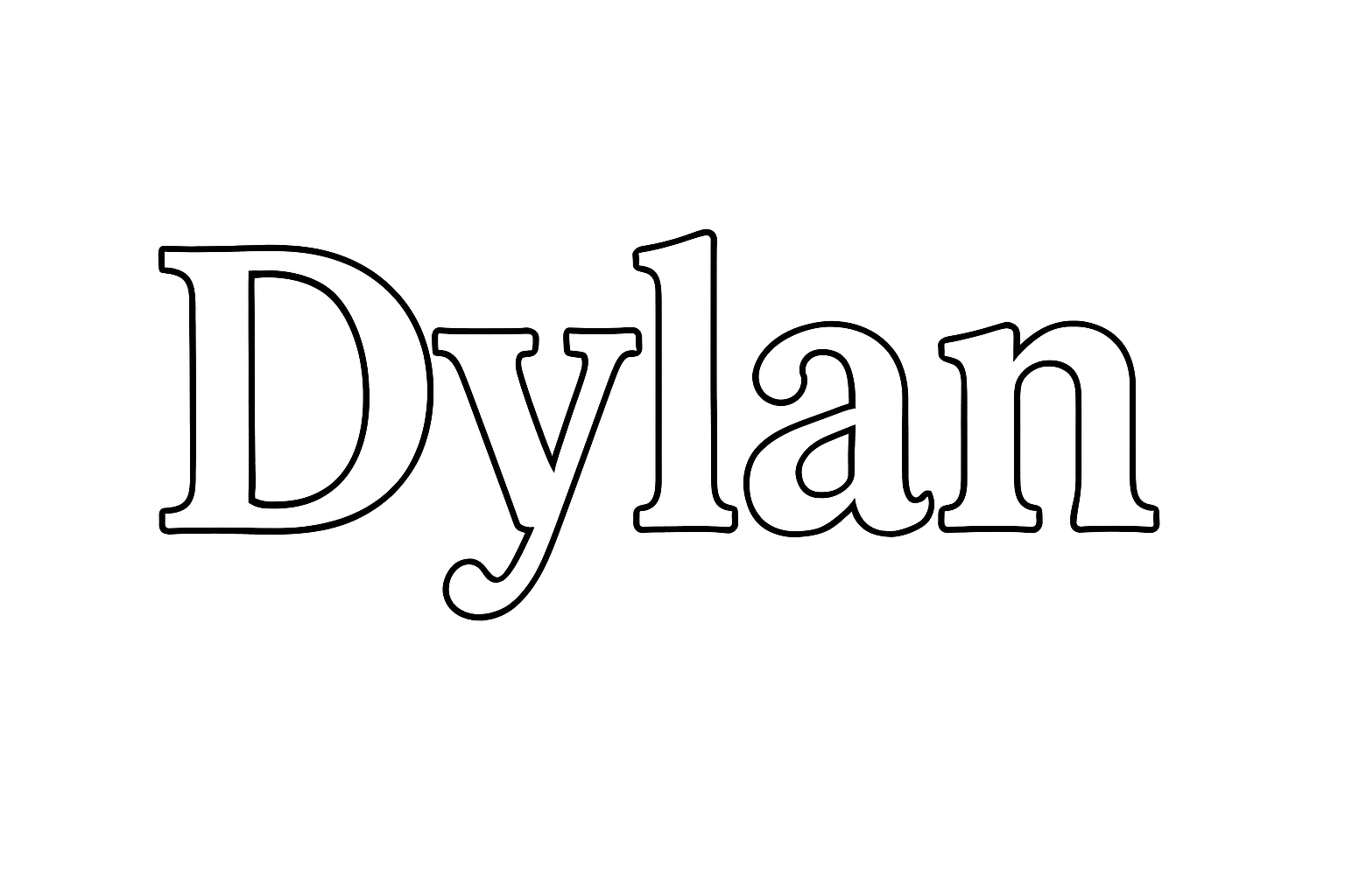 Coloriage Dylan