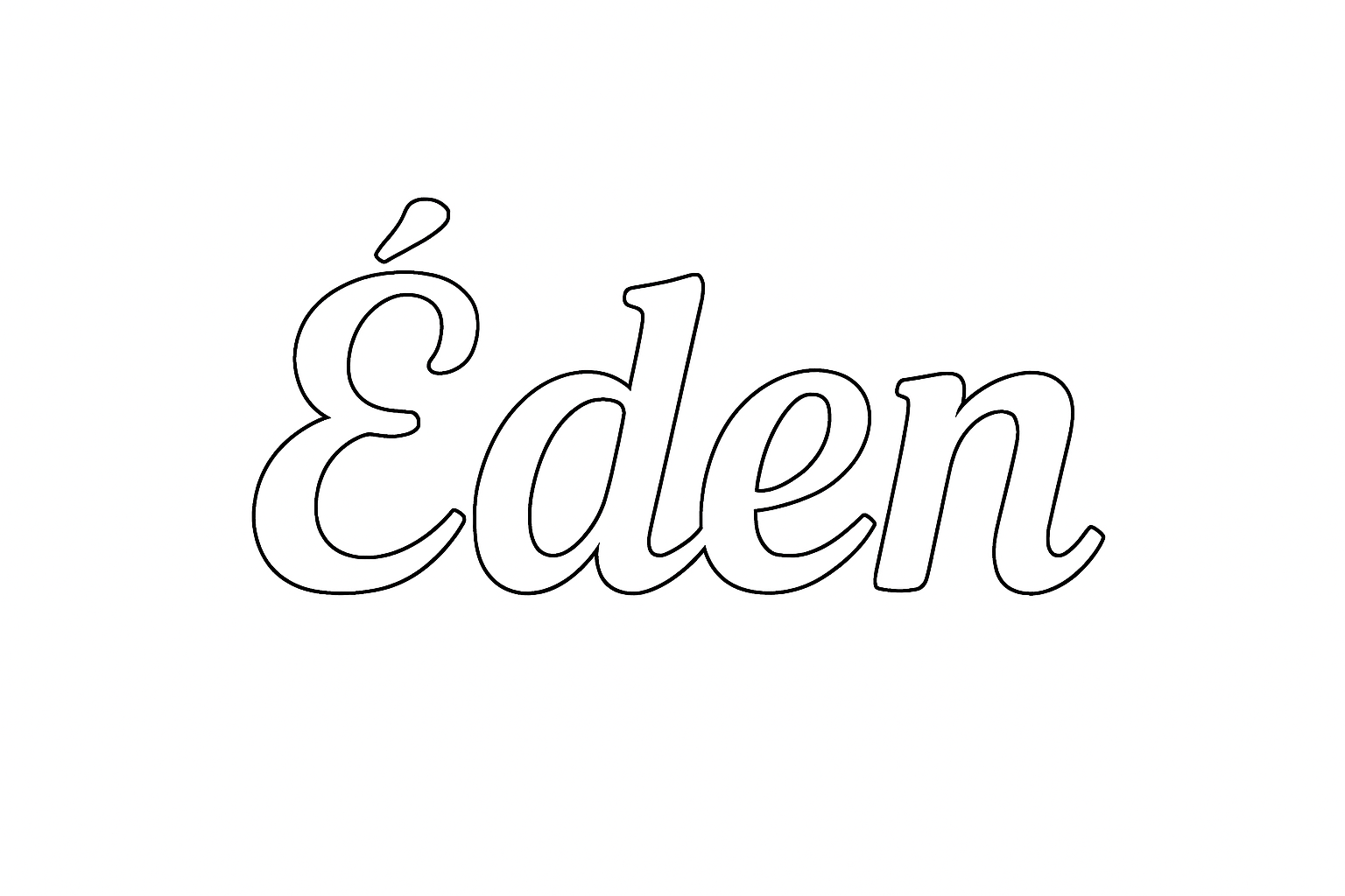 Coloriage Eden