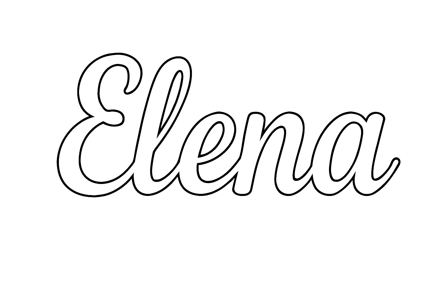 Coloriage Elena
