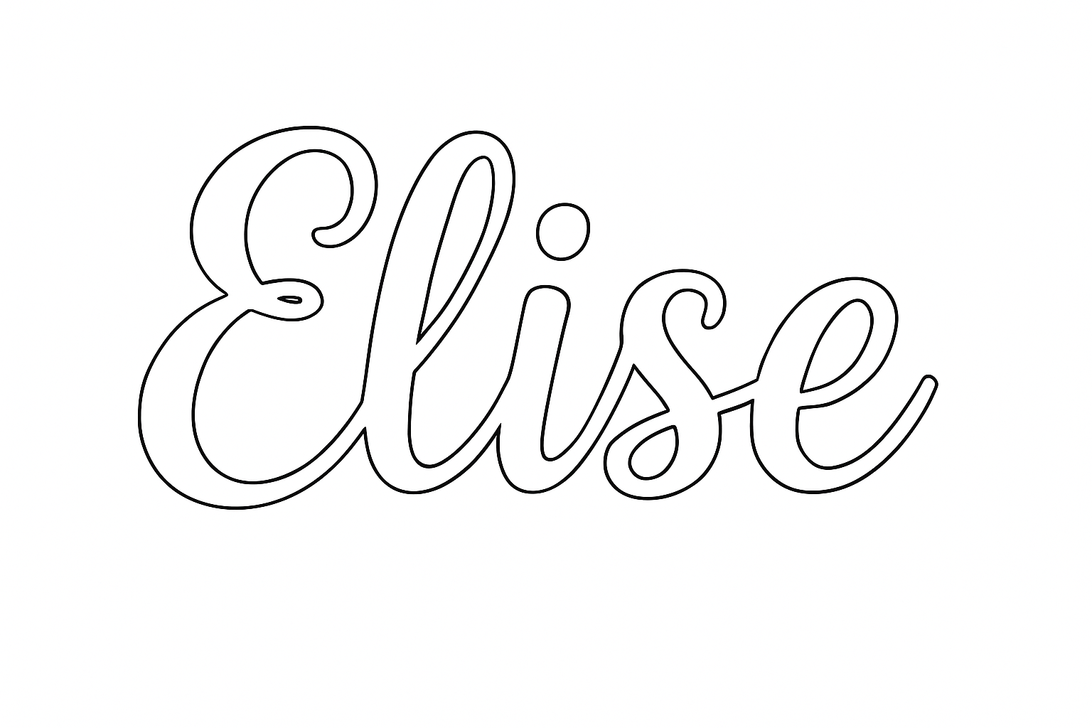 Coloriage Elise