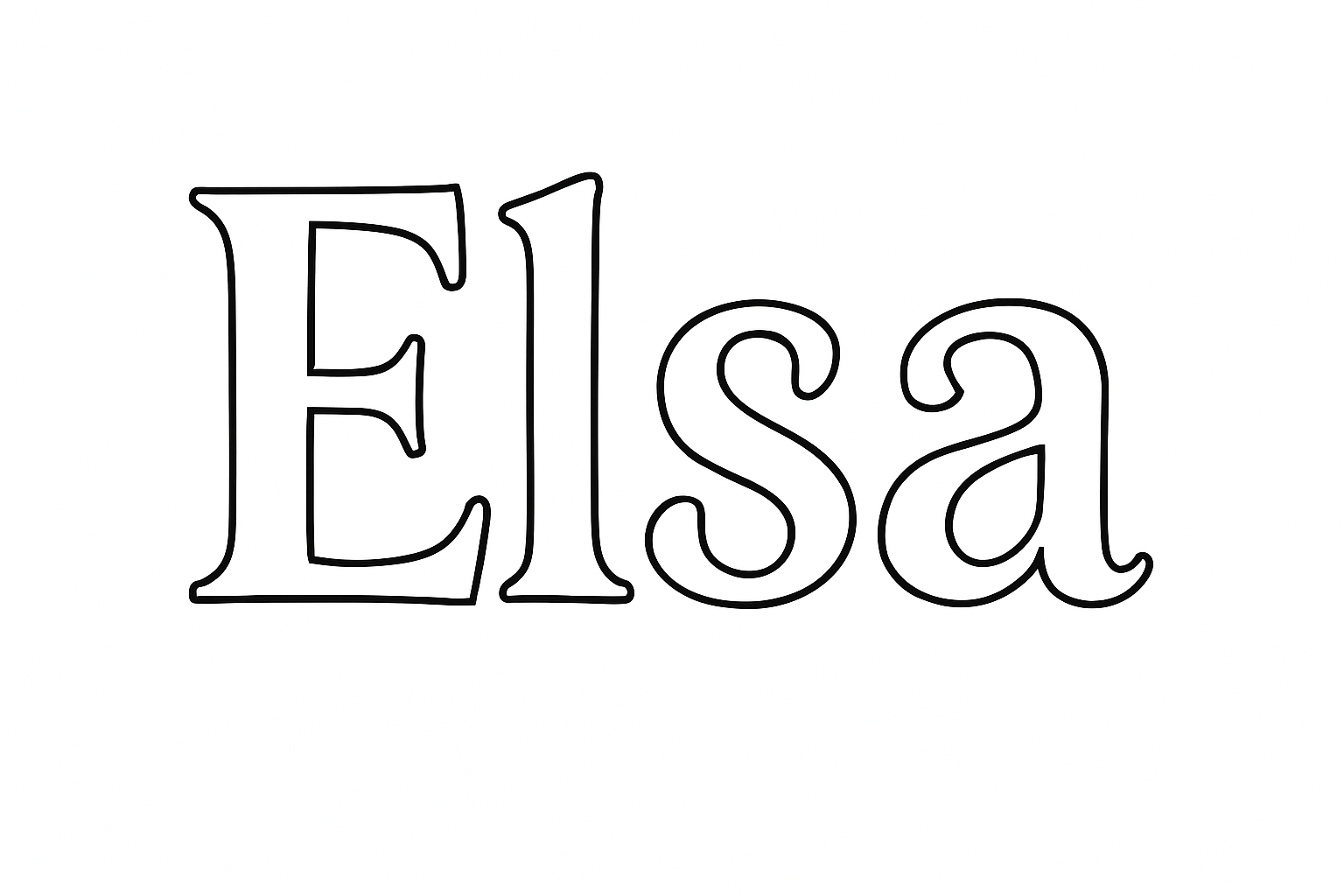 Coloriage Elsa