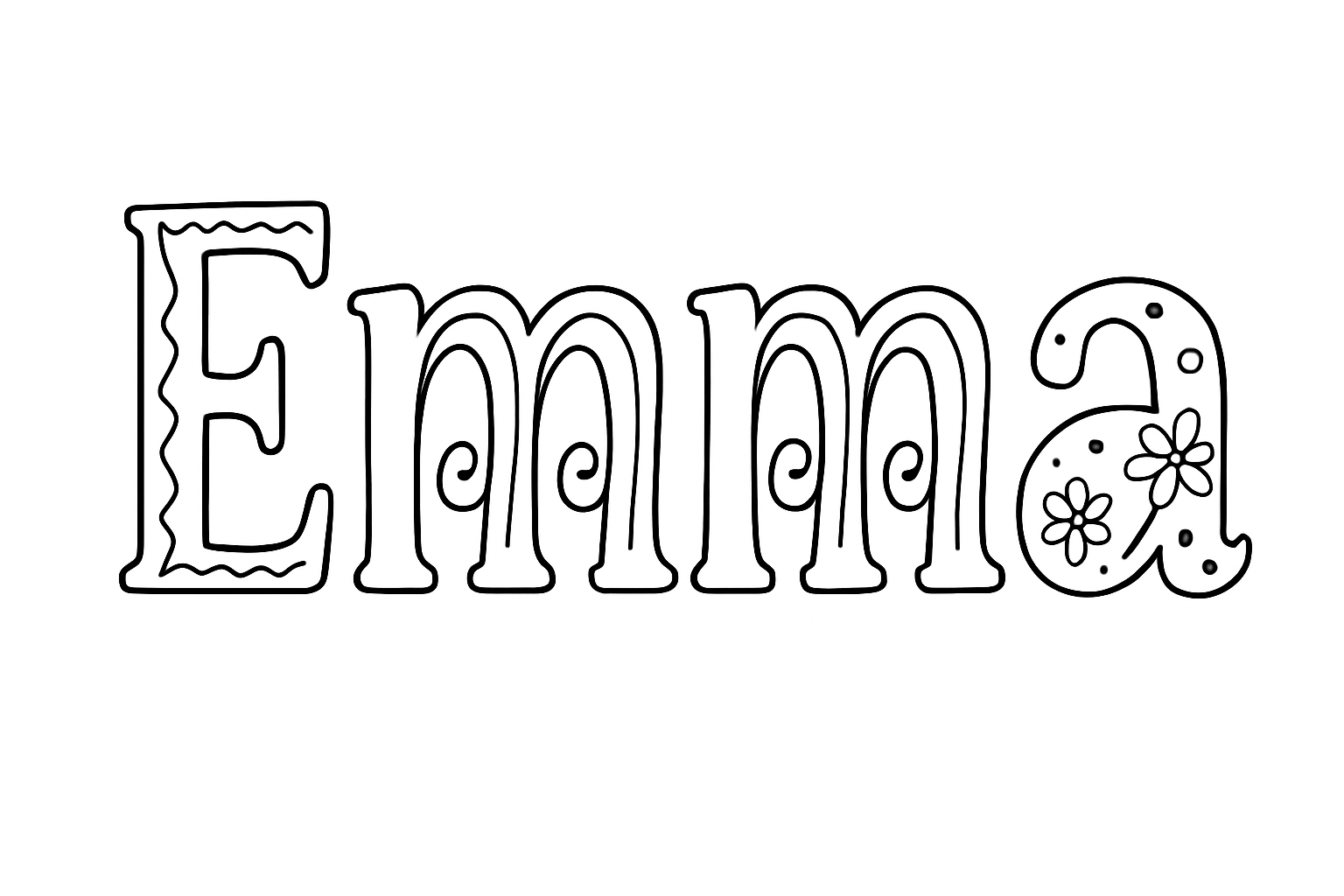 Coloriage Emma