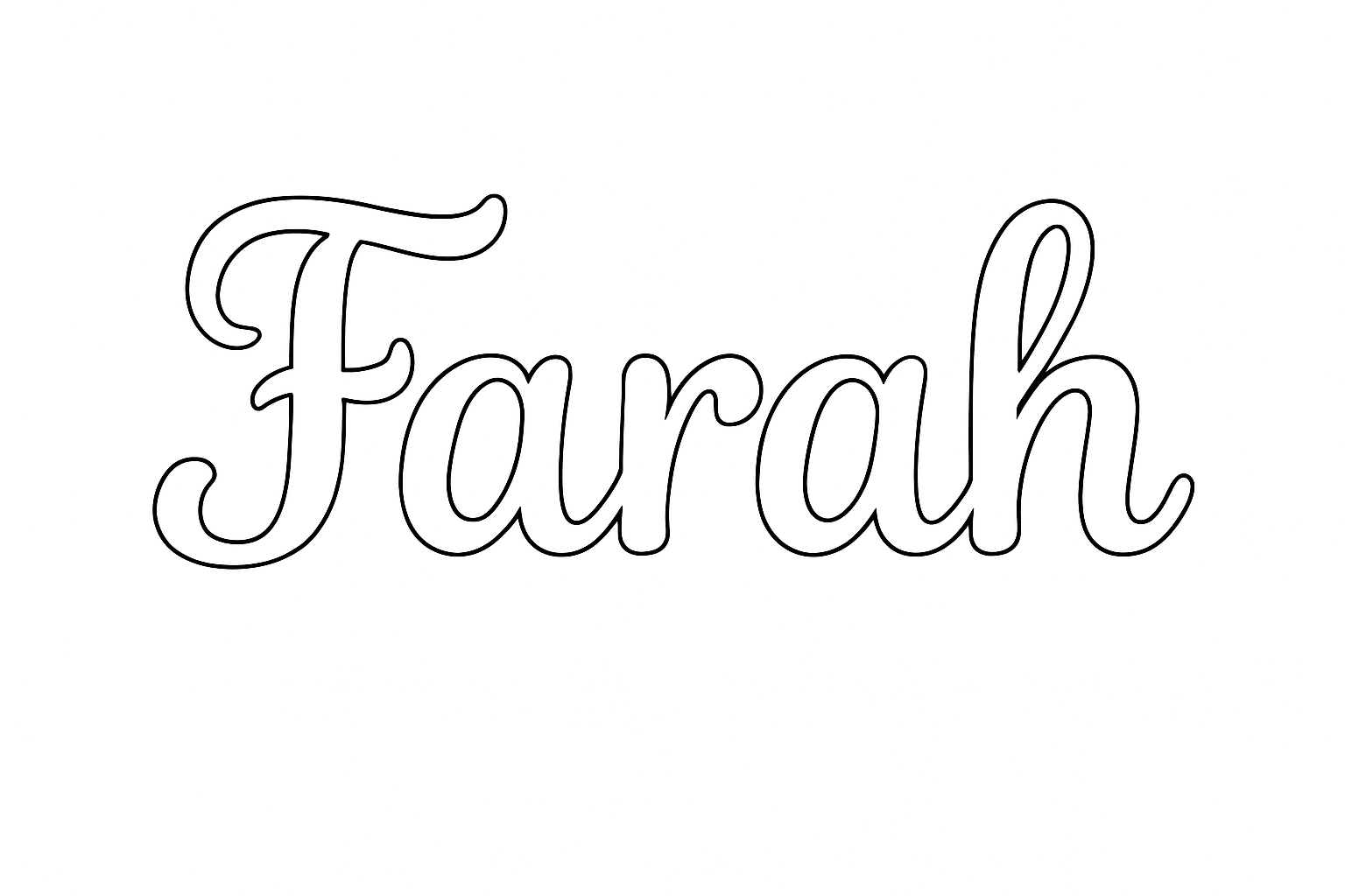Coloriage Farah