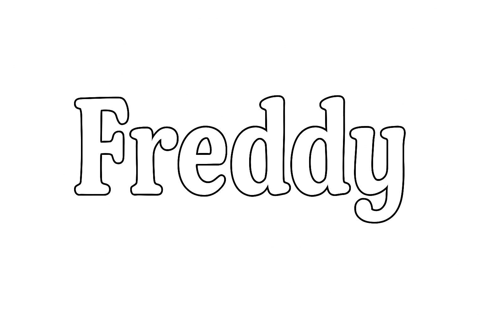 Coloriage Freddy