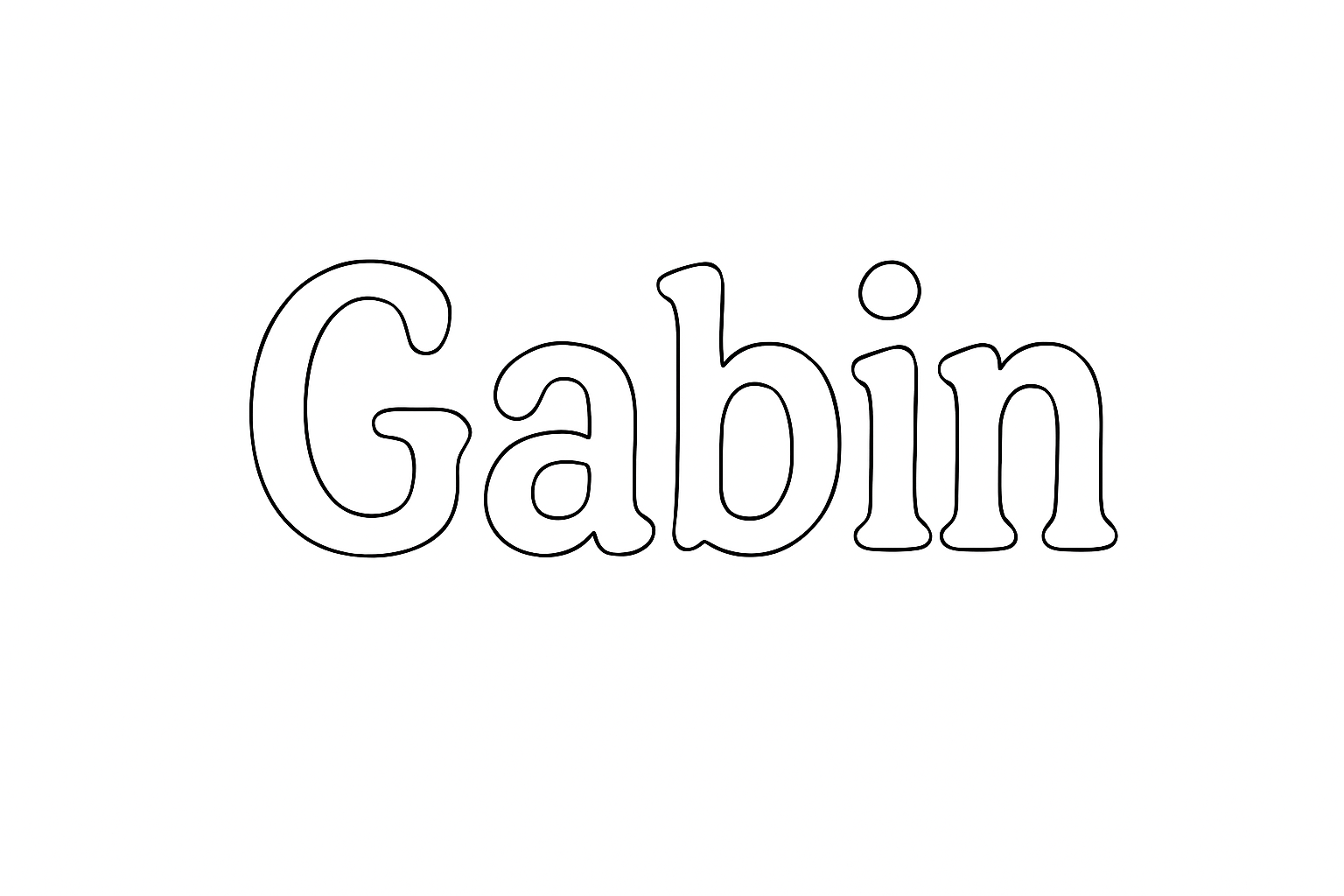 Coloriage Gabin